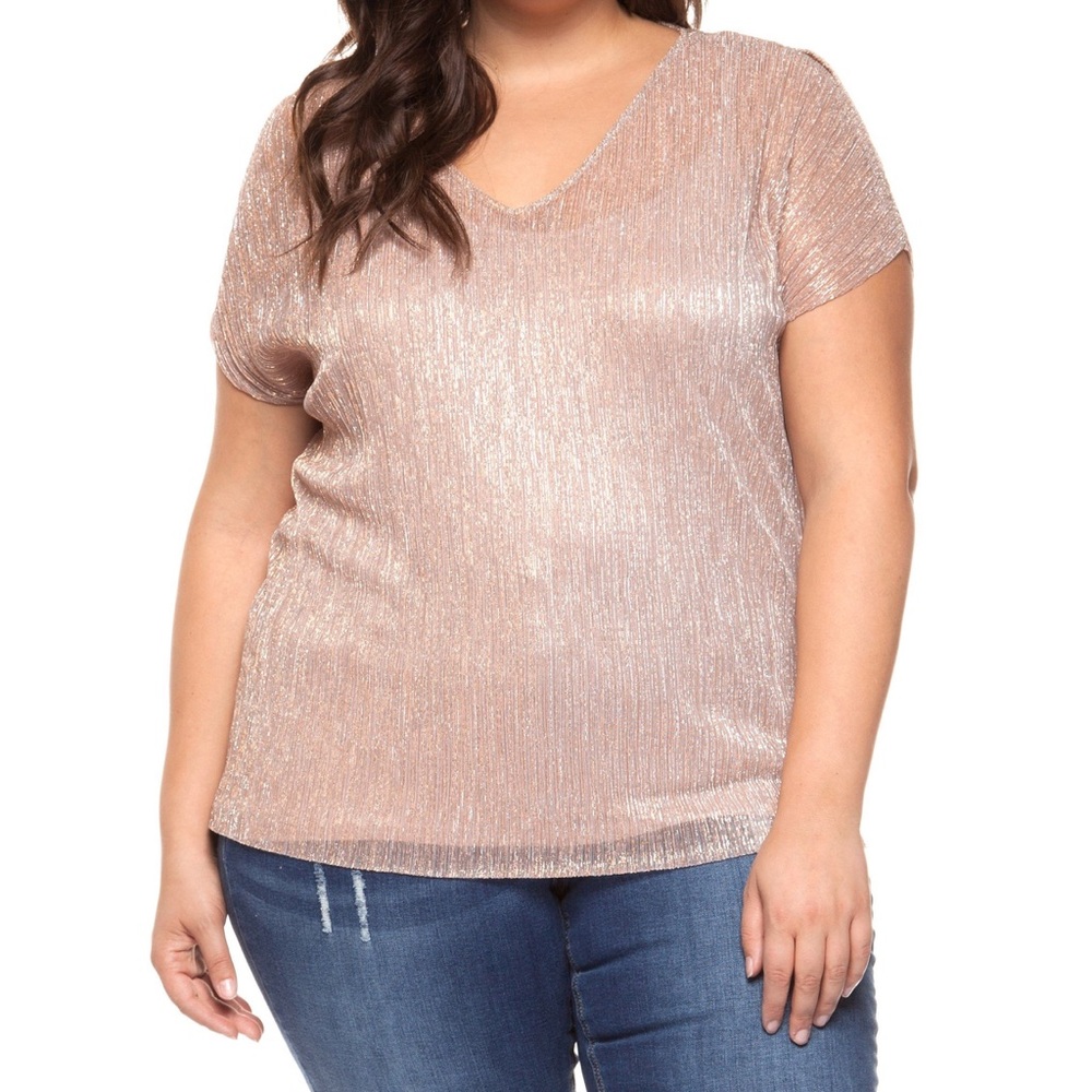 Blush/Rose Gold Blouse